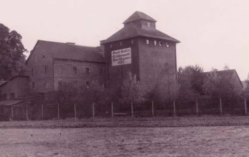 Historische Ansicht des Mühlengebäudes