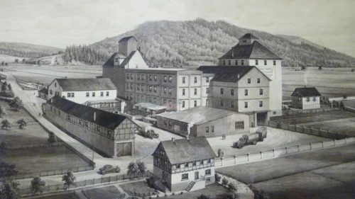 Historische Ansicht der Mühle